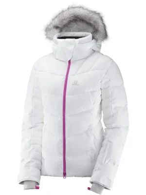 bunda Salomon Icetown W white/heather 17/18 - Nízká Cena