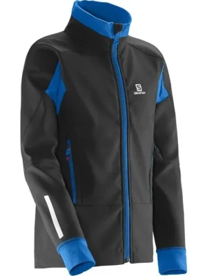 bunda Salomon Momentum Softshell JR black 16/17 - M/140 cm Hit Sezóny