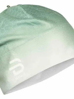 Omezená Nabídka čepice BJ Polyknit Print zelená/bílá