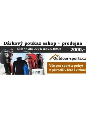Dárkový poukaz 2000 Kč Outdoor-sports.cz Výprodej