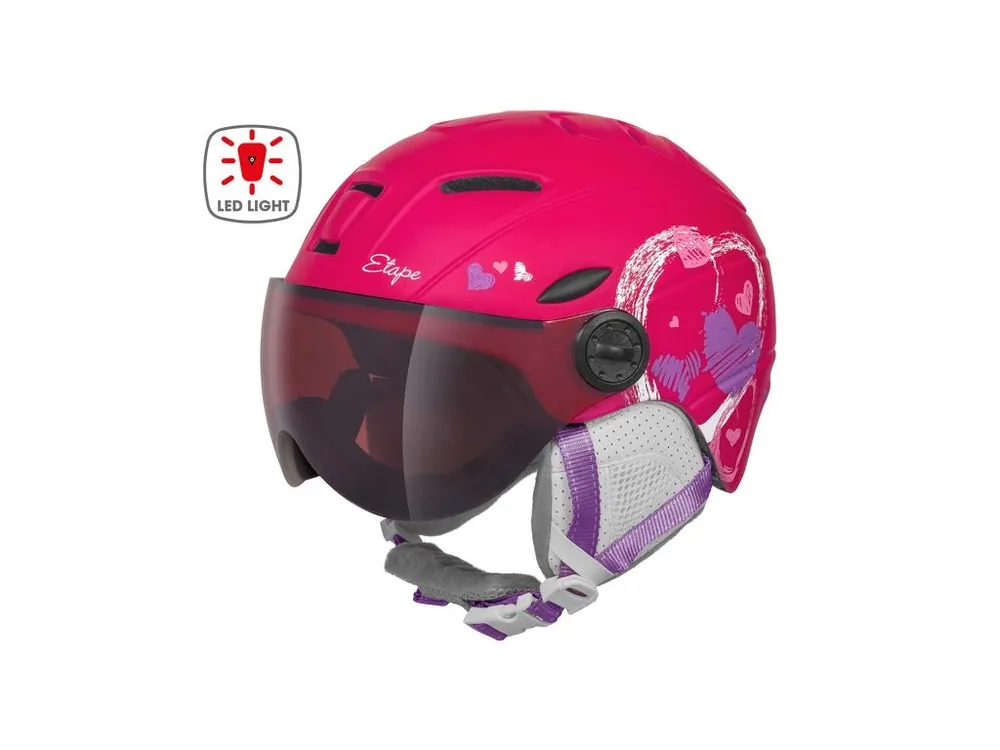 Etape - dětská lyžařská přilba RIDER PRO LIGHT, růžová mat Sezónní Sleva