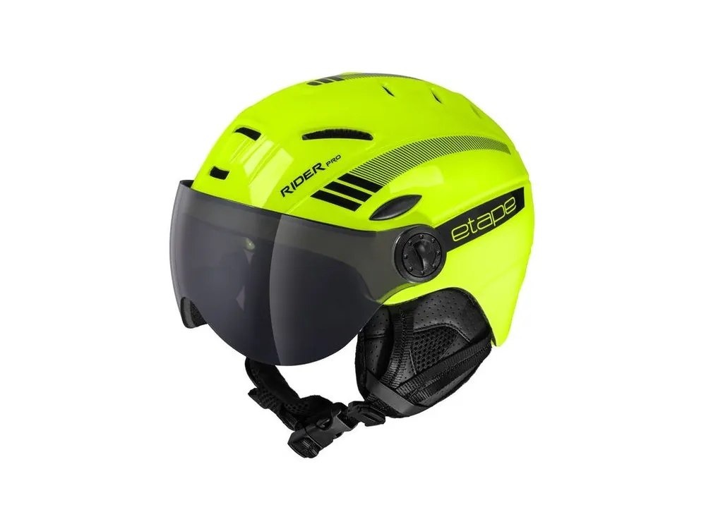 Rychlé Dodání Etape - dětská lyžařská přilba RIDER PRO, žlutá fluo