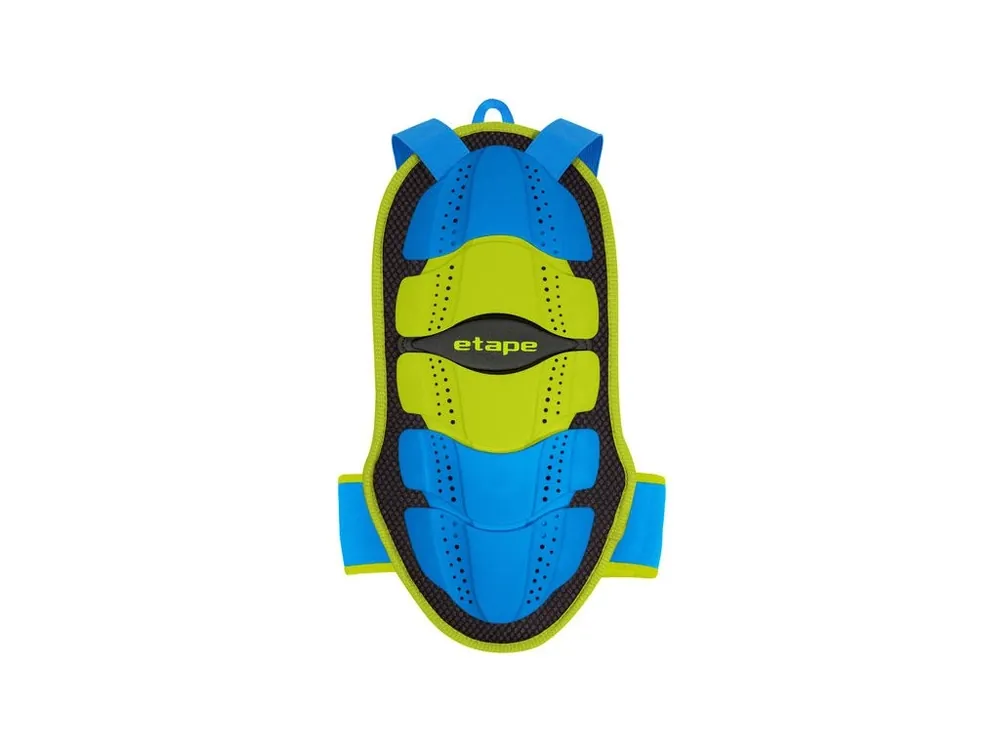 Super Cena Etape - dětský chránič páteře JUNIOR FIT, limeta/modrá