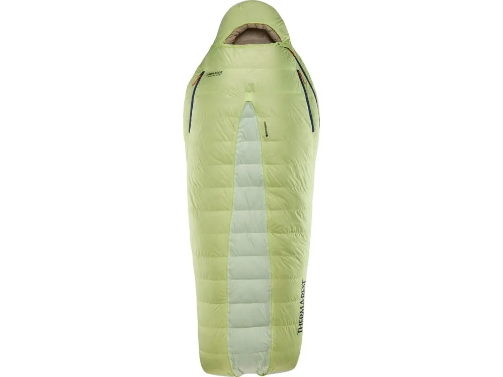 Thermarest BOOST 650 32F/0C Meadow Green péřový spacák žlutozelený Hit Sezóny