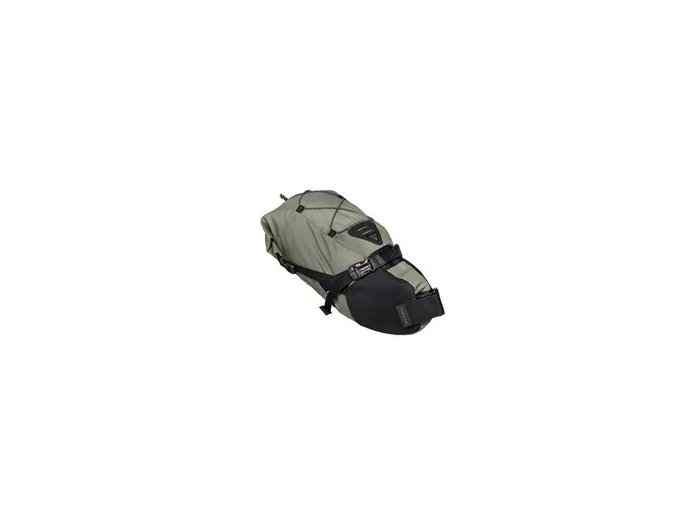 Oblíbený TOPEAK bikepacking BACKLOADER, rolovací brašna na sedlovku 10l zelená