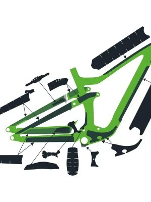 Syncros FRAME PROTECTION KIT RANSOM CARBON, clear gloss Akční Nabídka