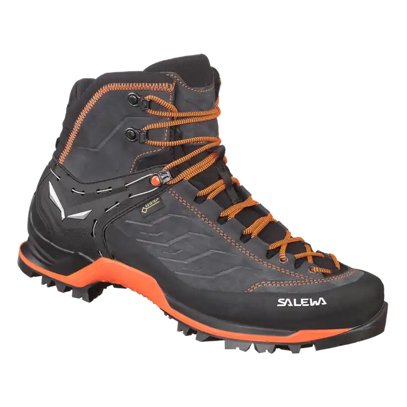 Vysoce Kvalitní Salewa boty MS MTN TRAINER MID GTX BOOT, Asphalt/Fluo Orange