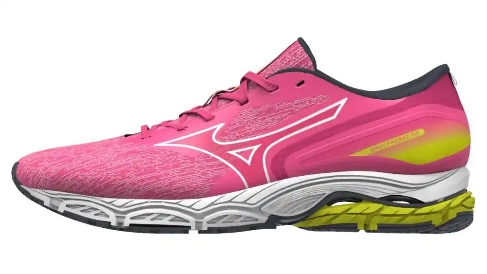 Mizuno boty Wave Prodigy 5, pink/white/spring Přímo Od Výrobce
