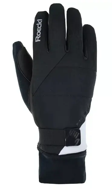 Roeckl rukavice Tulfes, black/white Výprodej