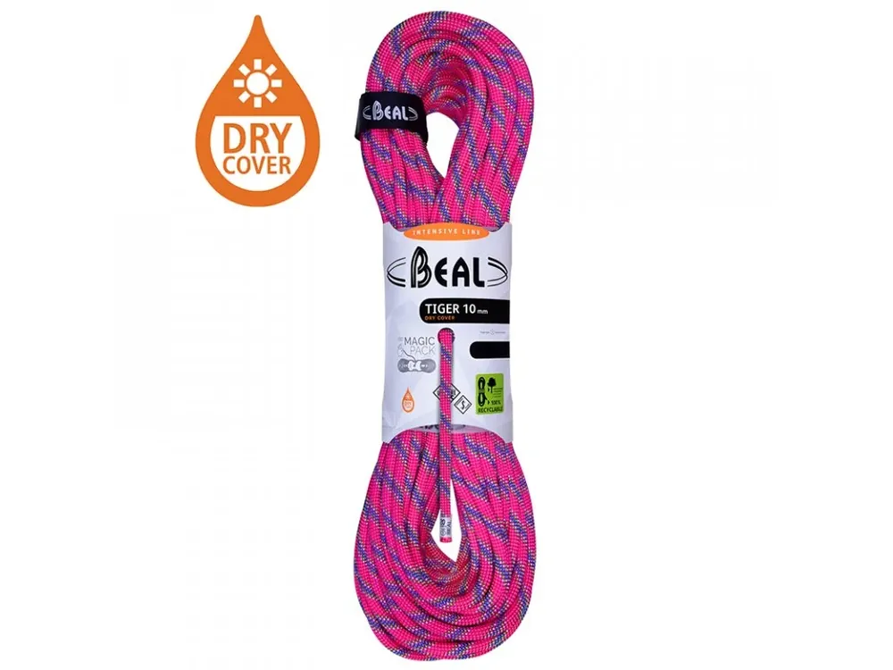 Beal dynamické lano Tiger Unicore 10 mm Dry Cover, fuchsia Přímo Od Výrobce