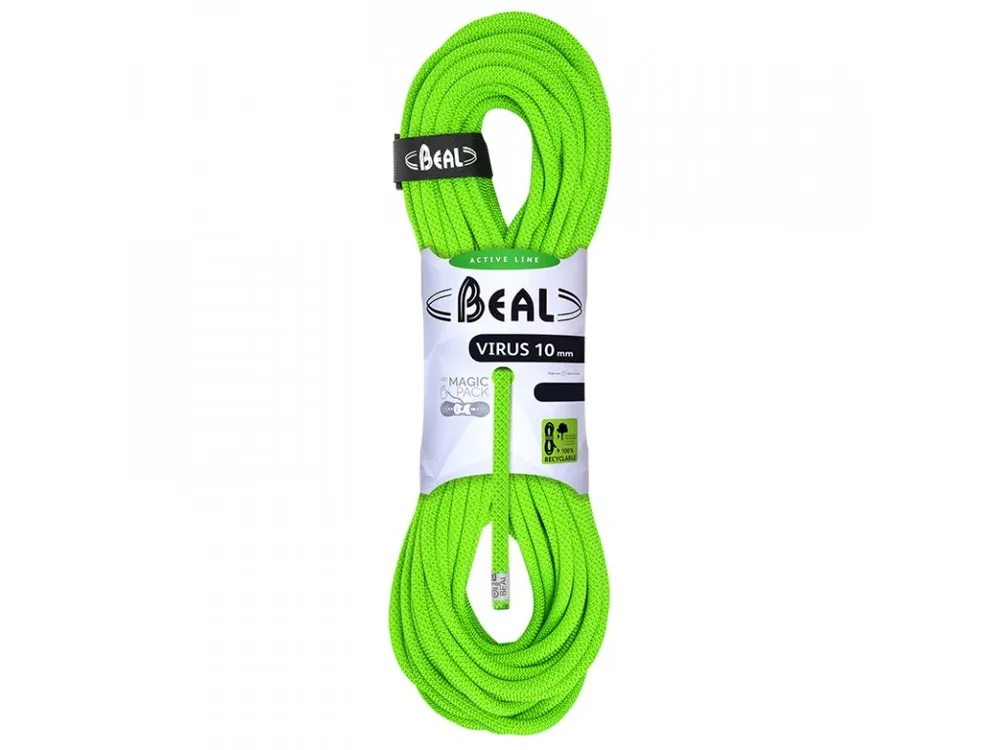 Ihned K Objednání Beal dynamické lano Virus 10 mm, solid green