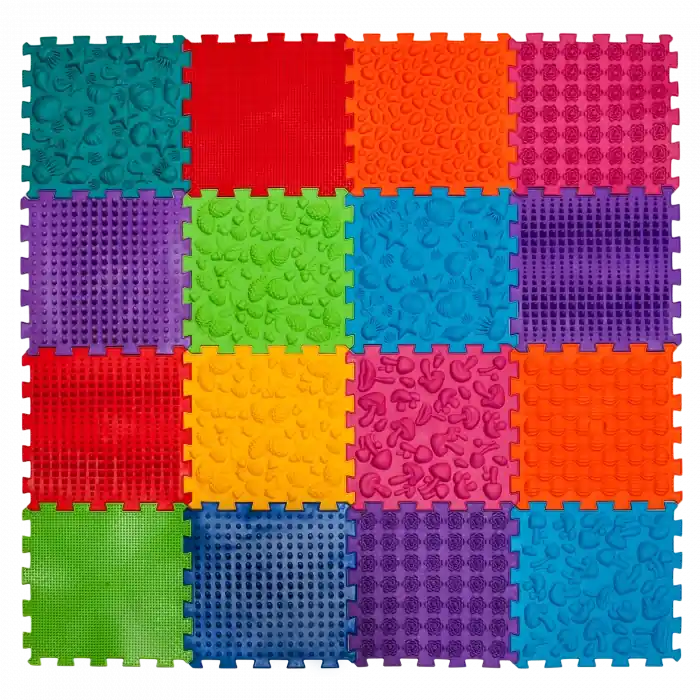 Ortek Masážní ortopedická podložka Puzzle "Mega Mix" 16 modulů Jen Po Omezenou Doba