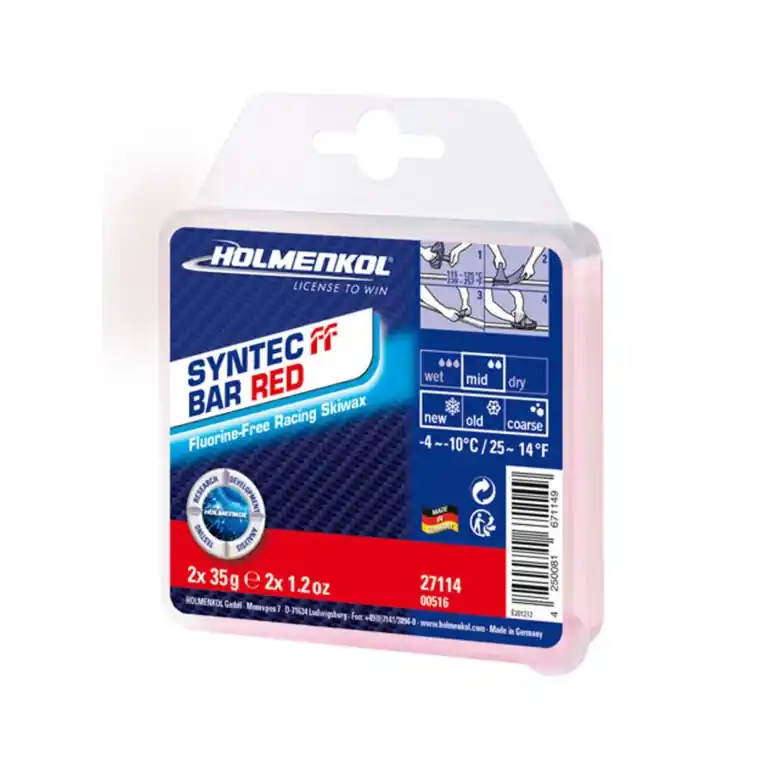 Přímo Od Výrobce Holmenkol vosk Syntec FF Bar RED(2x35g)