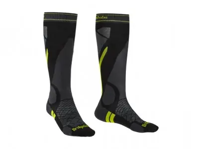 Bridgedale ponožky Ski Lightweight black/lime/137 Aktuální