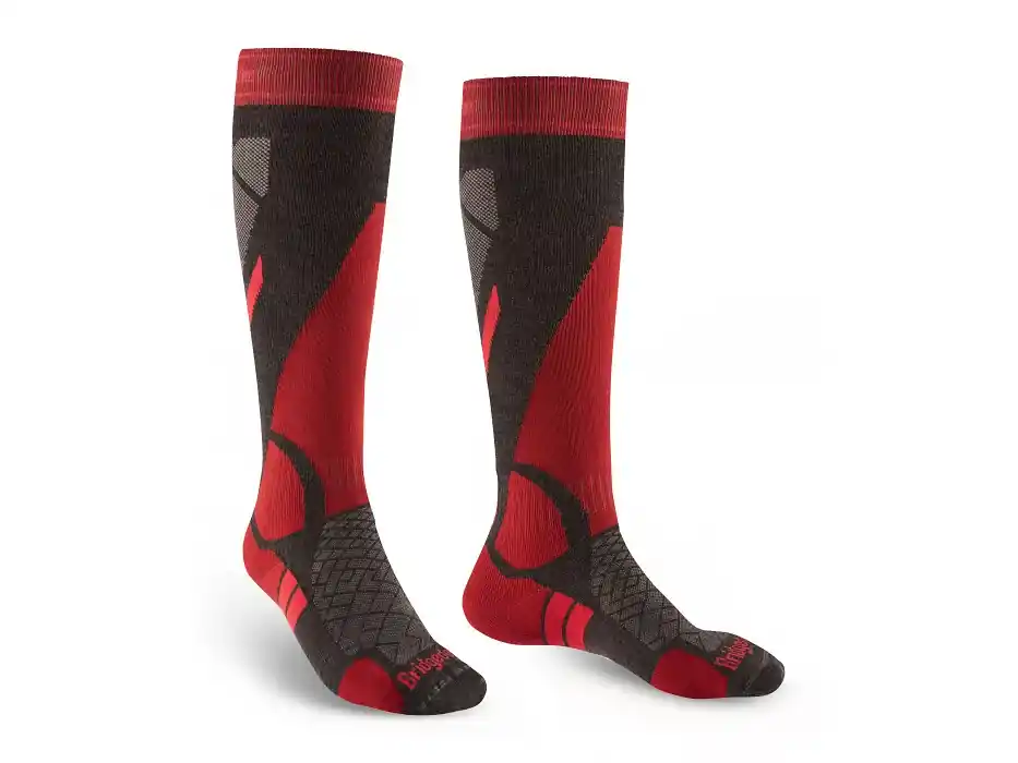 Akce Bridgedale ponožky Ski Lightweight graphite/red/223