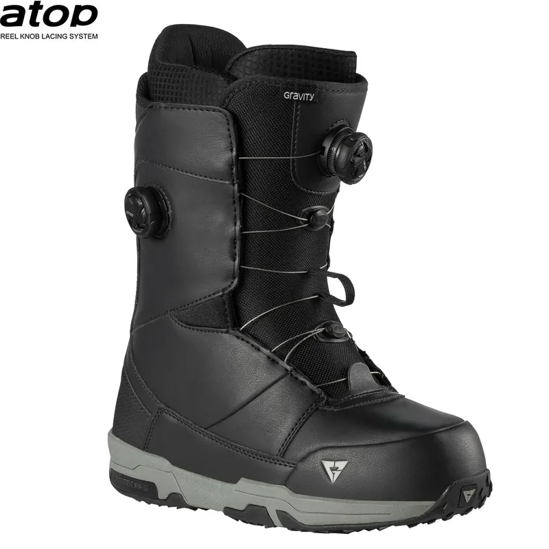 Gravity boty na snowboard Manual Dual Atop, black/grey Cenově Výhodný