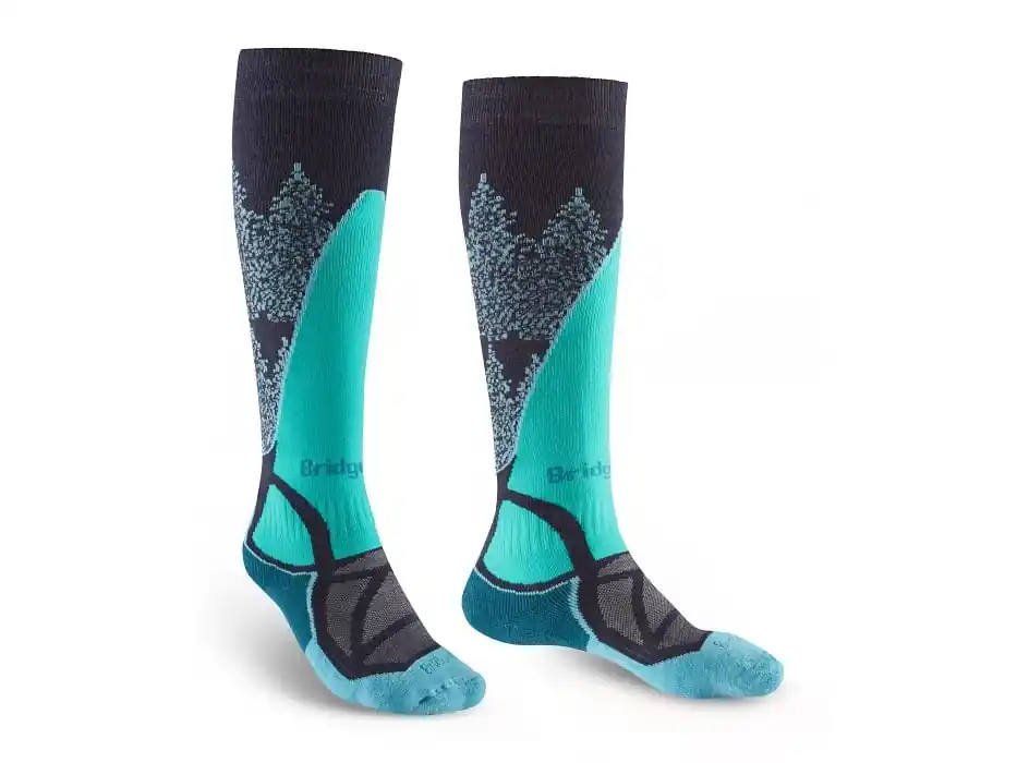 Víkendová Akce Bridgedale ponožky Ski Midweight W dark denim/aqua/212
