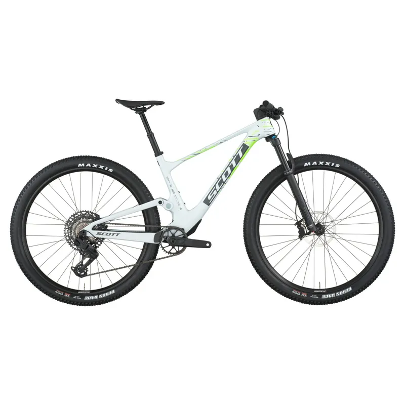 Scott celoodpružené kolo Spark RC Comp, Cumulus White 2026 Novinka