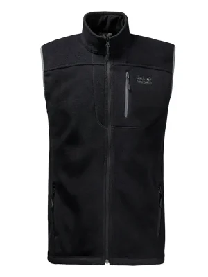 Jack Wolfskin vesta Thunder bay, black Autentický