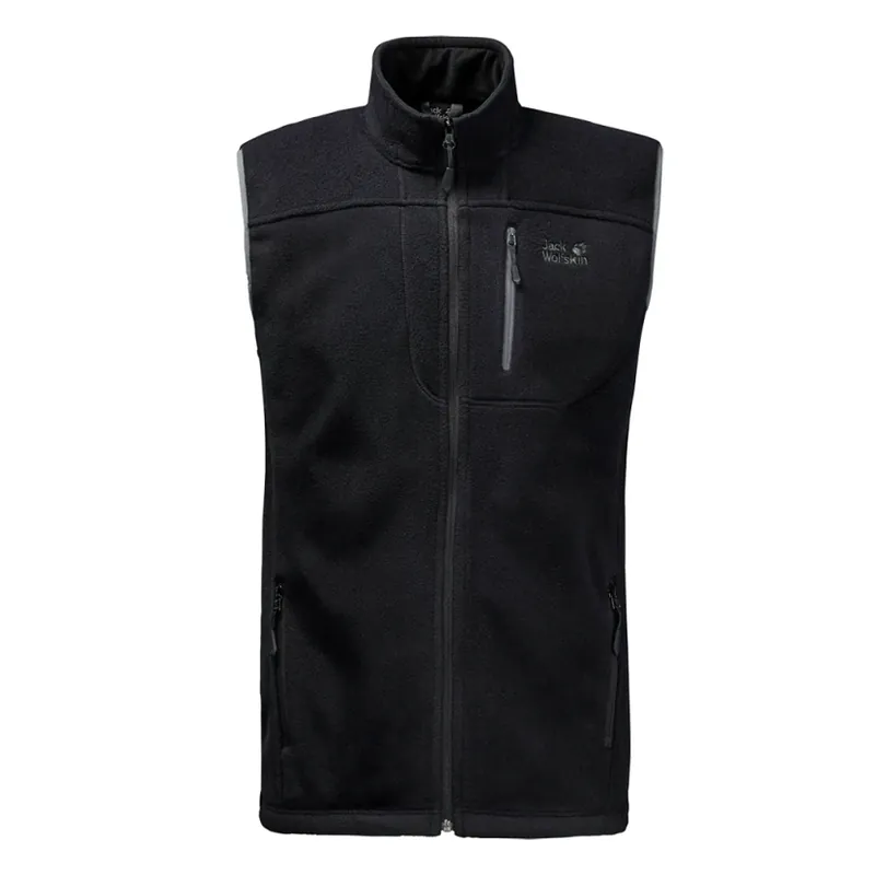 Jack Wolfskin vesta Thunder bay, black Autentický
