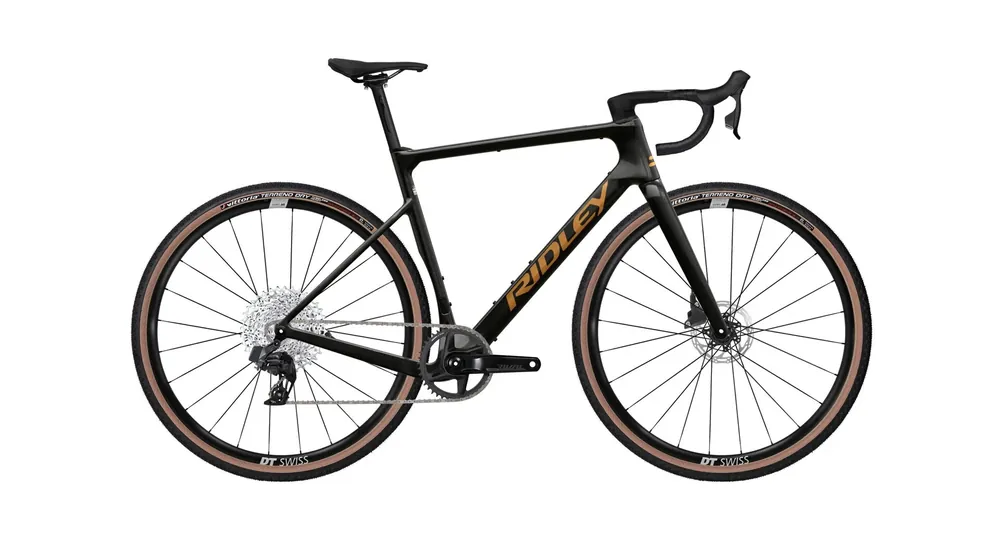 RIDLEY gravel kolo Astr Rival XPLR, 1x13, Black Metallic/Bronze Gold 2026 Horká Nabídka