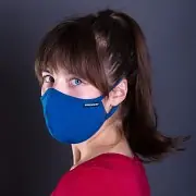 Bambusová tvarovaná rouška PROGRESS Lite Fast za ucho - modrá - vel. S/M Pouze Dnes