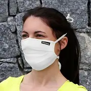 Bambusová skládaná rouška PROGRESS Lite s kapsou na filtr - bílá - vel. S/M Pouze Dnes