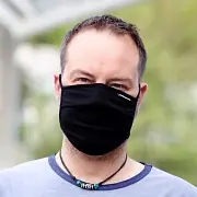 Bambusová skládaná rouška PROGRESS Lite s kapsou na filtr - černá - vel. S/M Omezená Nabídka
