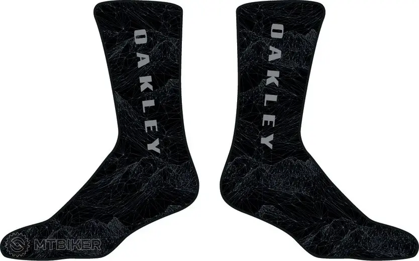 Poslední Šance Oakley B1B All Play ponožky, aop mountain black cement