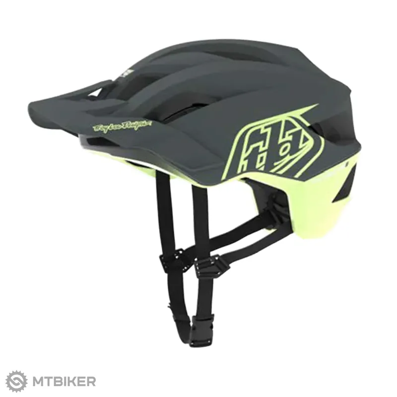 Troy Lee Designs Flowline SE MIPS helma, badge gray/glo yellow Autentický
