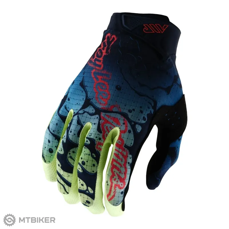 Troy Lee Designs Air rukavice, drip glo yellow/dark navy Rychlé Dodání