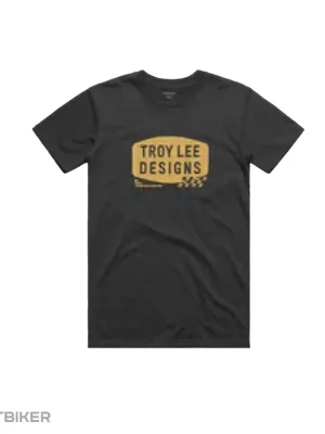 Troy Lee Designs Stamp triko, black heather Oblíbený