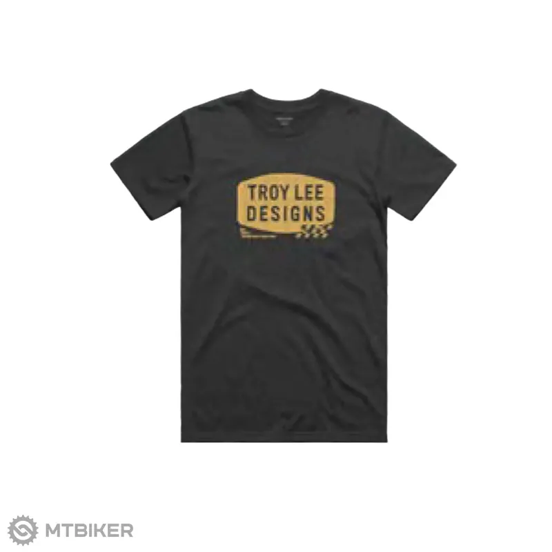 Troy Lee Designs Stamp triko, black heather Oblíbený