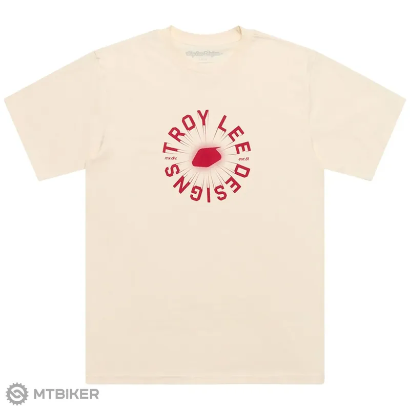 Troy Lee Designs Rotation triko, vintage white Omezená Nabídka