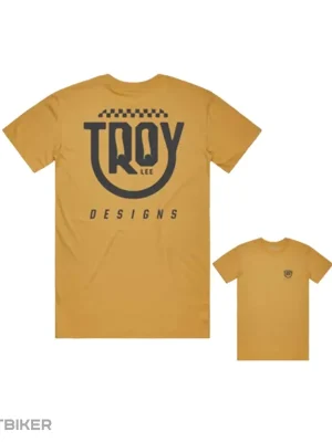 Troy Lee Designs Smiley triko, gold Aktuální