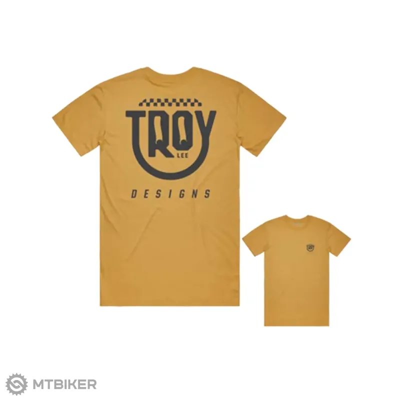 Troy Lee Designs Smiley triko, gold Aktuální