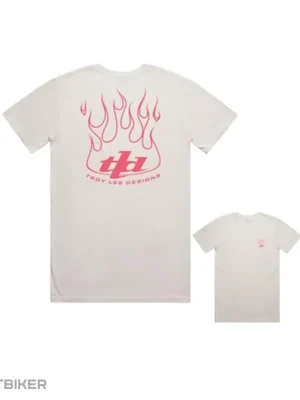 Oblíbený Troy Lee Designs Torched triko, vintage white