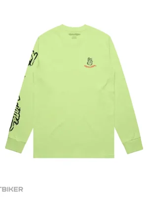 Dokud Zásoby Vydrží Troy Lee Designs Peace Out triko s dlouhým rukávem, glo yellow