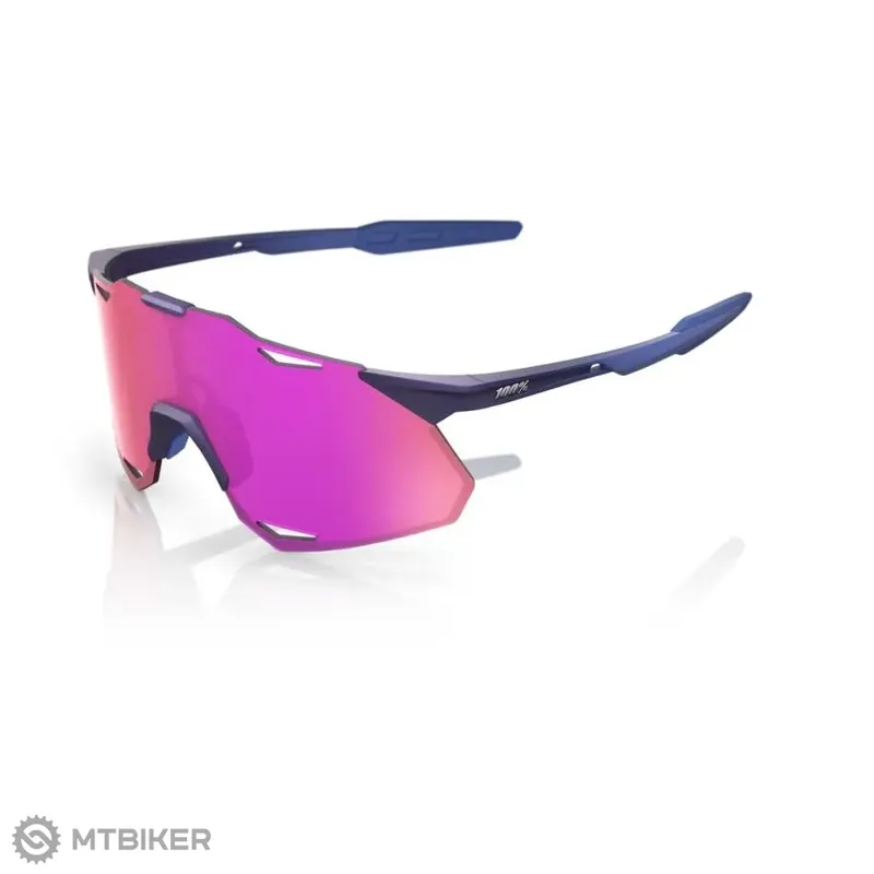 Hit Sezóny 100% Hypercraft XS brýle, satin storm metallic/Purple Multilayer Mirror