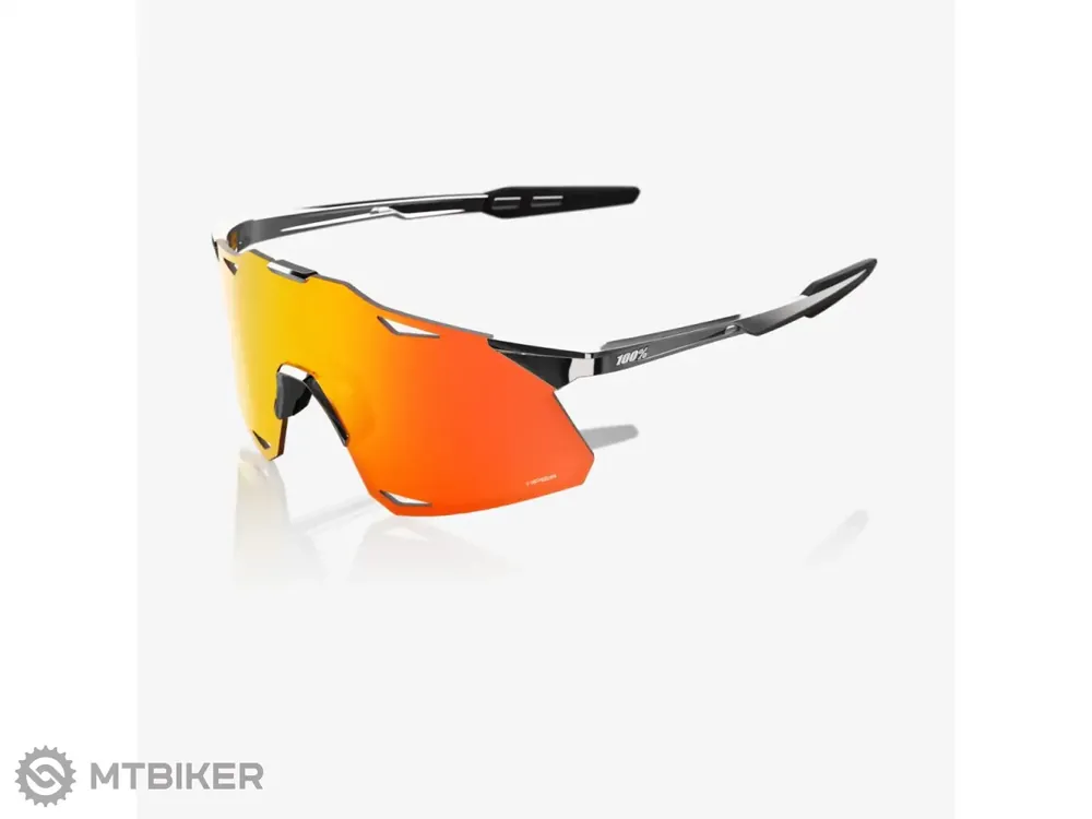 100% Hypercraft brýle, black chrome/HiPER red mirror Finální Výprodej