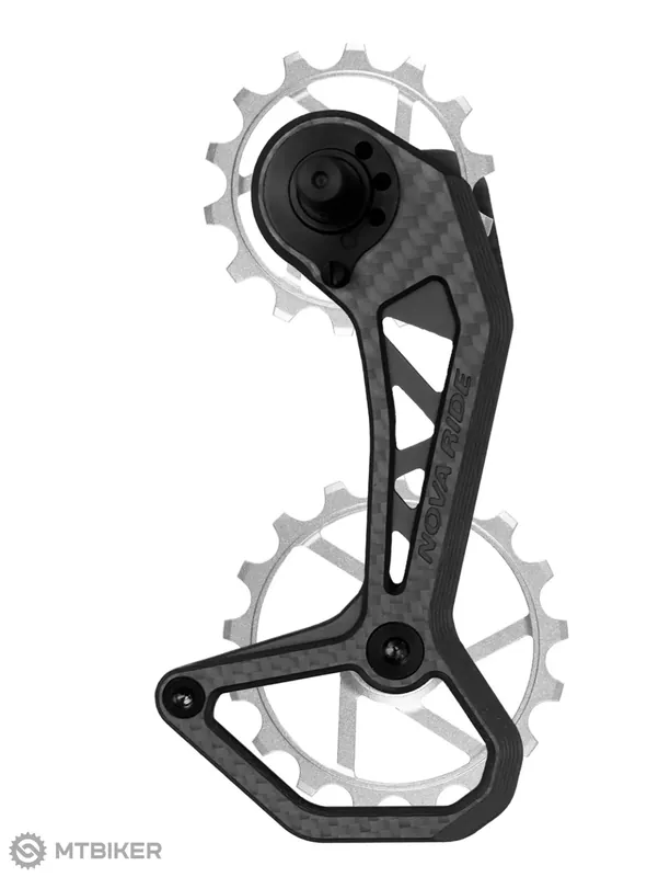 Aktuální Nova Ride Carbon Ceramic EVO ramínko přehazovačky Shimano Dura Ace/Ultegra 12-kolo, stříbrná