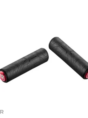 Akce CICLOVATION Trail Silcolite Topo gripy, 65 g, černá/červené koncovky