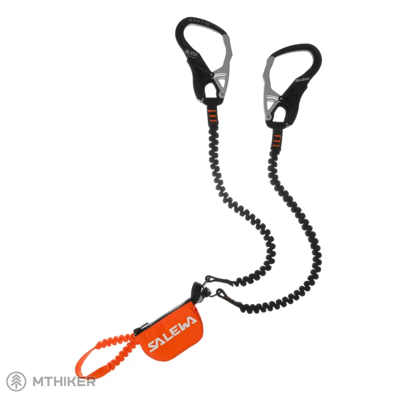 Speciální Cena Salewa Ergo Tex Via Ferrata Set tlumič pádu, černá/oranžová