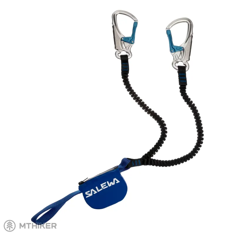 Časově Omezené Salewa Premium Attac Via Ferrata Set tlumič pádu, černá/modrá
