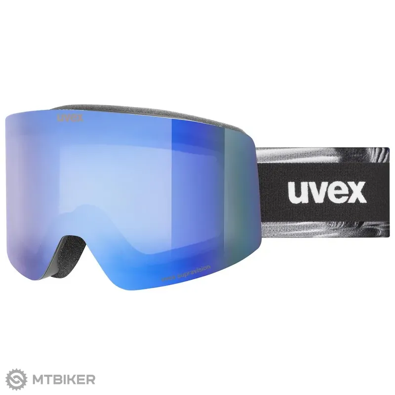 uvex Provoqe fm brýle, black matt/mirror blue green-clear s2 Ověřený