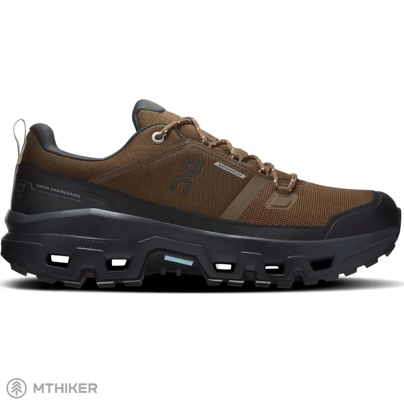 On Running Cloudrock Low Waterproof boty, earth/black Akční Nabídka