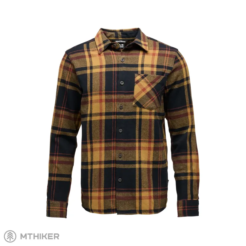 Nejlepší Volba Black Diamond Project Flannel košile, black-flax plaid