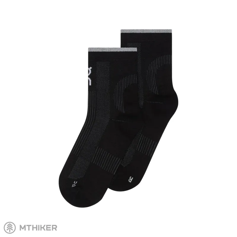 Cenově Výhodný On Performance Run Sock Mid ponožky, černá/eclipse