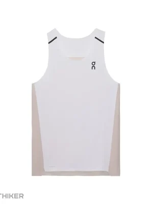 Levný On Running Performance Tank tílko, white/silver