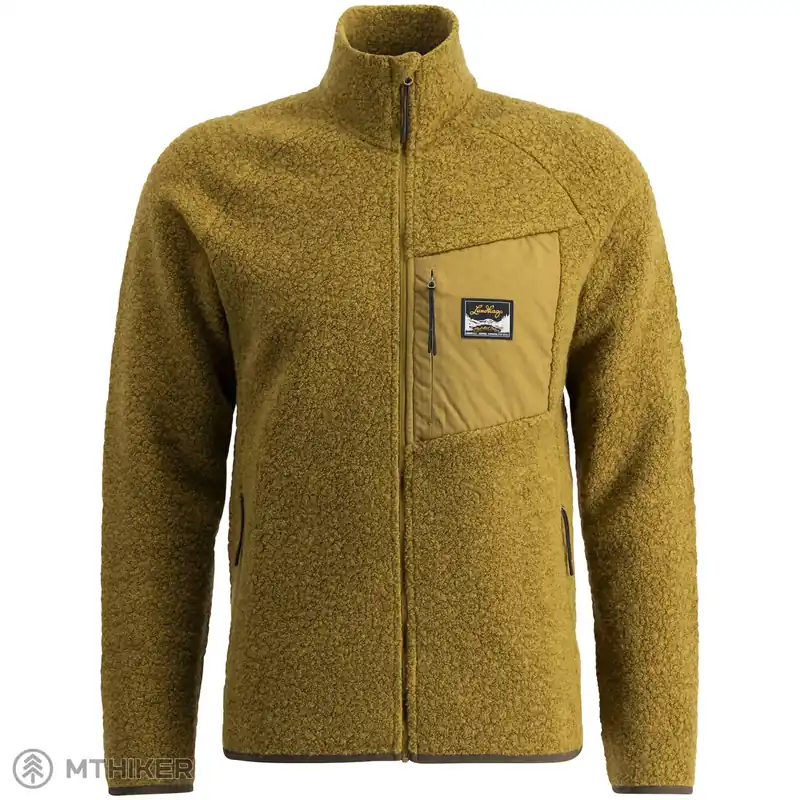 Lundhags Flok Wool Pile mikina, olive Výhodná Nabídka